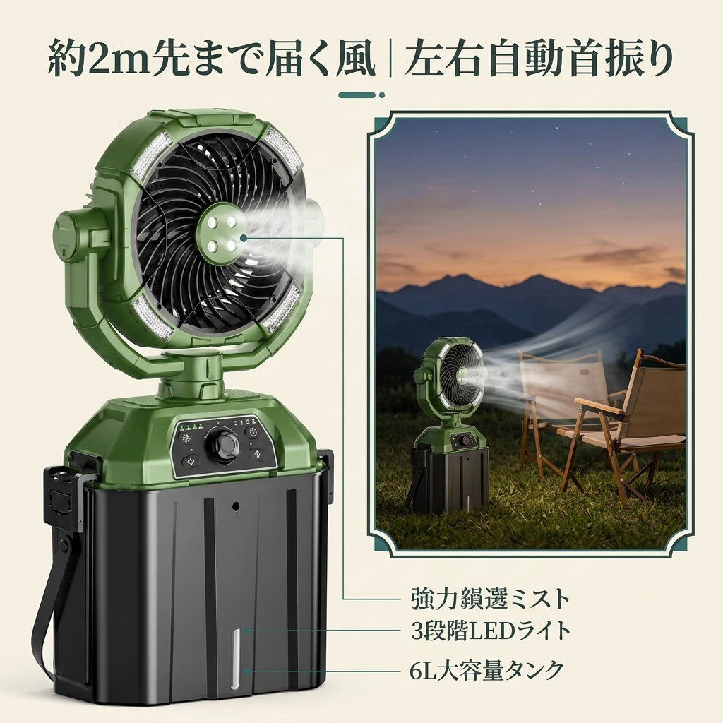 Yuge ミストファン PRO｜電気代を気にせず、涼しい夏を